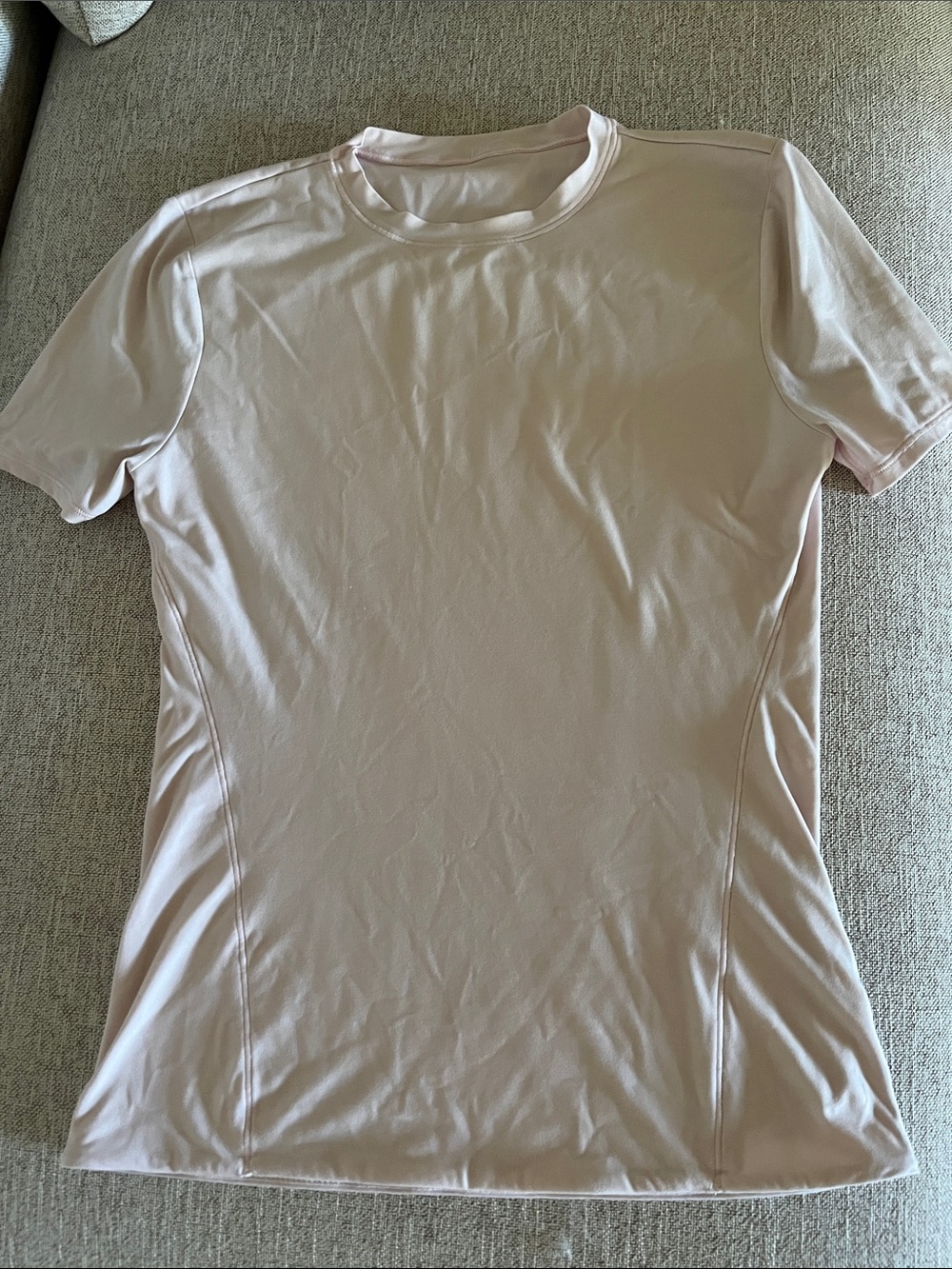 Lululemon light pink Wondermost short sleeve shirt